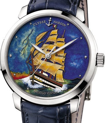 Ulysse Nardin 8150-111-2 / AV Classico Enamel Classico Amerigo Vespucci watch replica china